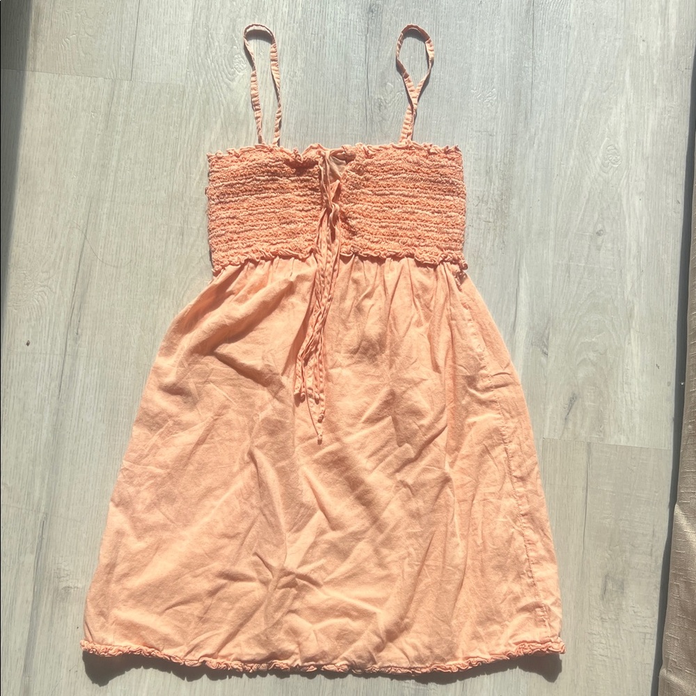 Juicy Couture Orange Smocked Mini Sundress